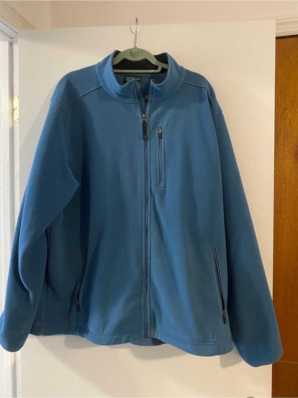 L.L. Bean Green Full-Zip Performance Polartec Fleece Jacket, XXL, NWOT, pockets